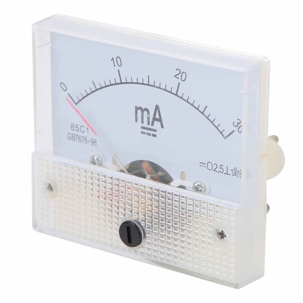 85C1 DC 0-30MA Pointer DC Amperemeter Hoved Amperemeter Strømmåleinstrument