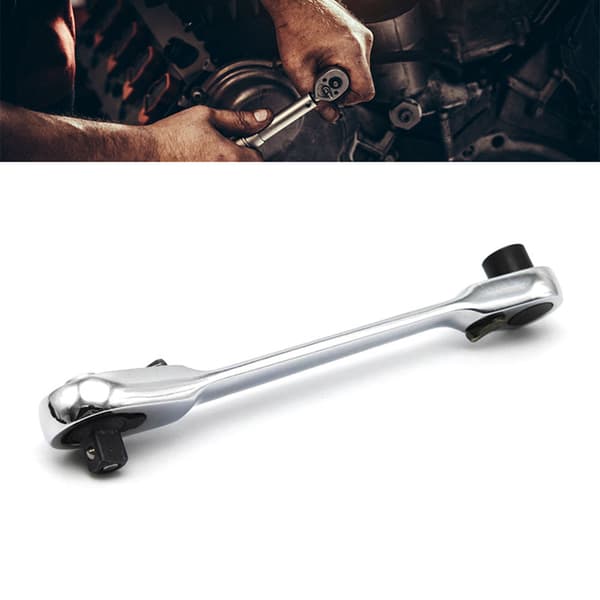 Topnøgle Skraldenøgle Bit Driver Combo 1/4in 72 Tænder Quick Release Dobbelthovedet Topnøgle