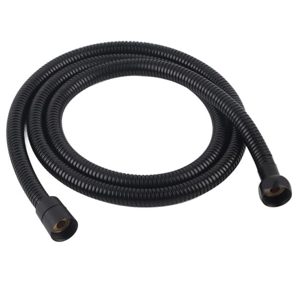150 cm lang sort fleksibel bruseslange i rustfrit stål G1/2\"