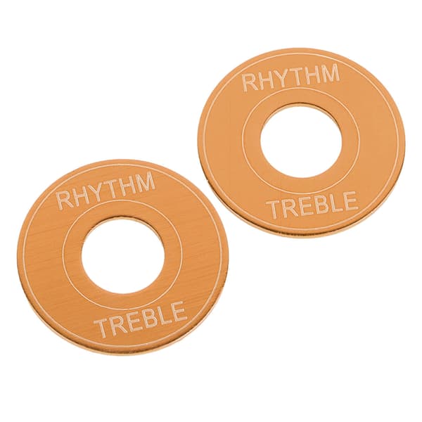 2-pack guld aluminiumlegering elgitarr 3-vägs pickup-väljare vippströmbrytare brickringar för rytm diskantplatta
