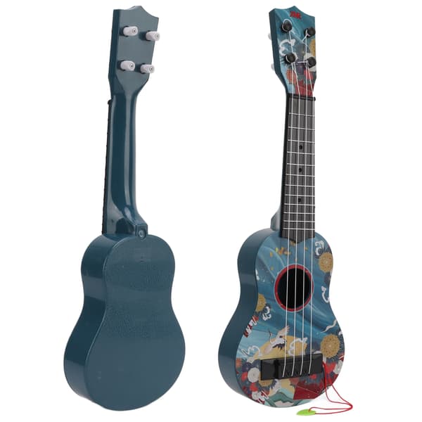 Barnleksak Ukulele Mini Plastgitarr Musikinstrument för förskolebarn PresentBlå