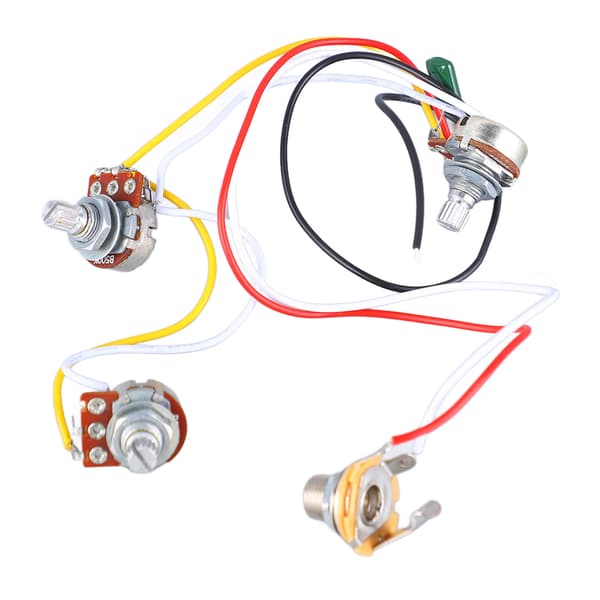 Bas Potentiometer Ledningsnet 500K Tone Volumen Controller Instrument Tilbehør
