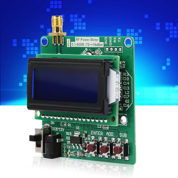 RF-effektmåler effekt-dæmpningssæt digitalt display signalstyrkemodul 1M‑8G