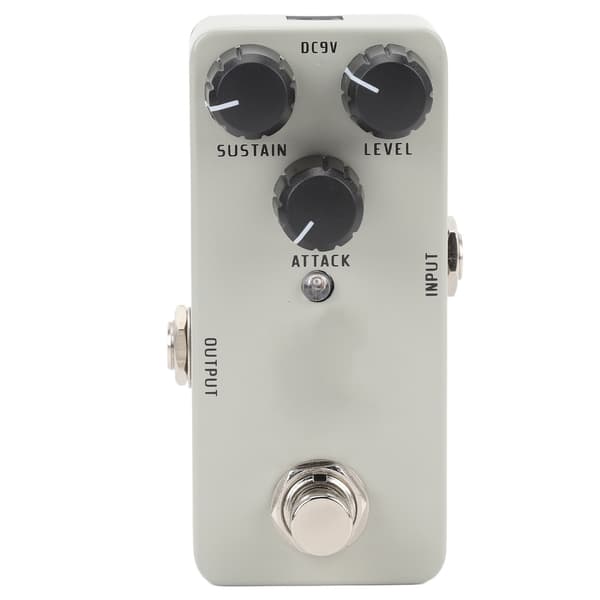 Kompakt elgitarrkompressorpedal Helt analog krets Enkel effekt True Bypass 9V DC