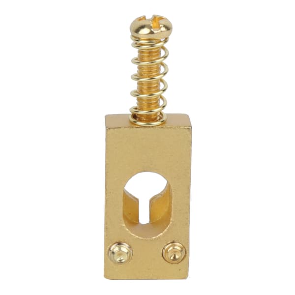 6-pack mässing gitarrstall strängsadlar reservdelar för elgitarr guld 20x10.5x6.5/4.8mm