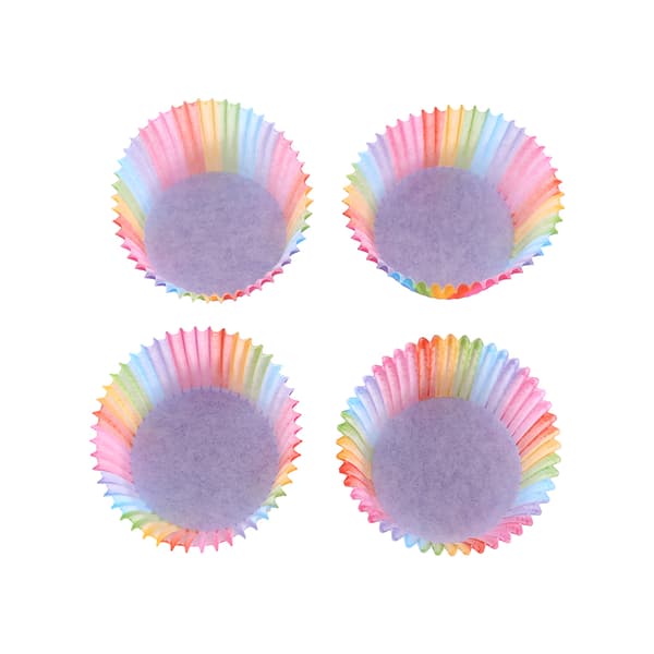 100 stk. farverige cupcakeforme, cupcake-papir, bageforme, muffinforme, kageforme