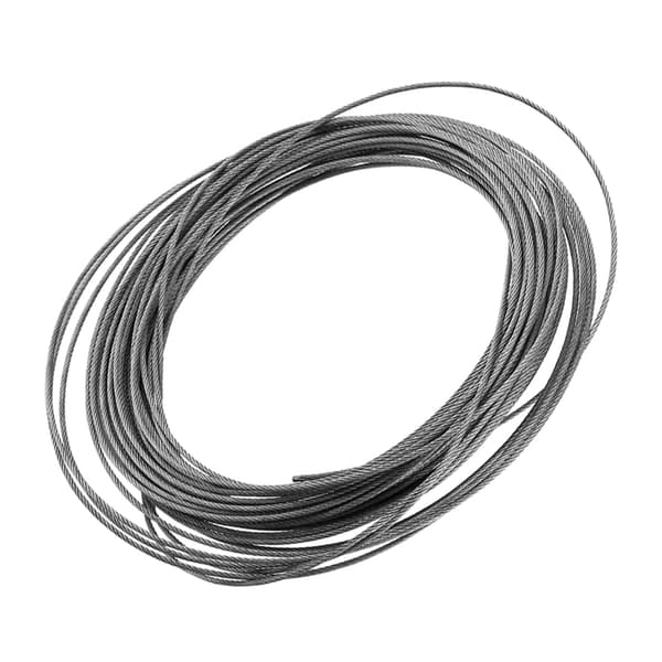 1 stk. 15 meter 304 rustfri stålkabel wire reb diameter 1,5 mm