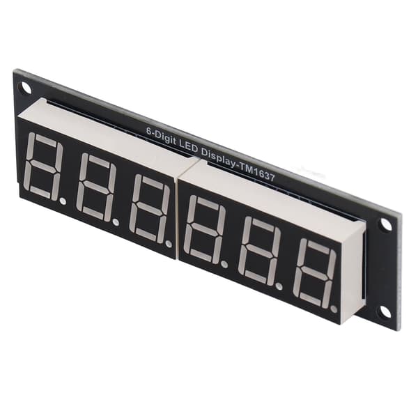 0.56in 6-cifret 7-segment displaymodul TM1637 Driver LED Digitalrørmodul 5V 2Pin IO