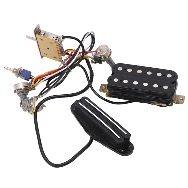 Gitarrkabelhärva Dubbel Rail Dubbel Spole Pickup Förkopplad Kabelkit Instrumentdelar
