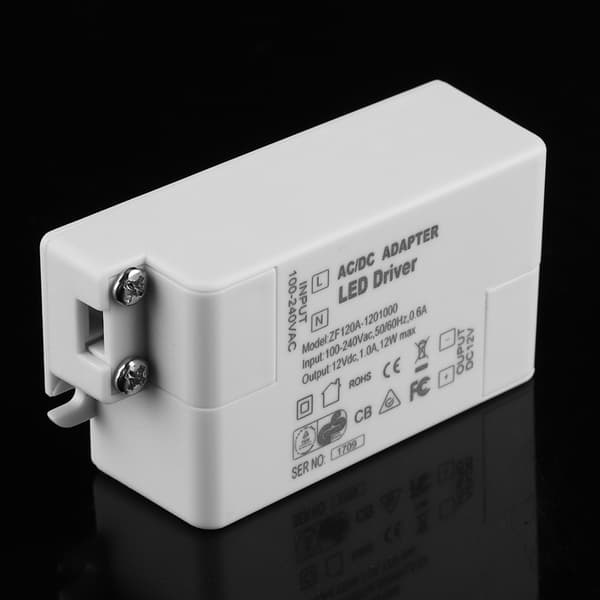 AC 100-240V til DC 12V SMD LED Driver Switch Strømtransformator til LED Strip Lys (12W)