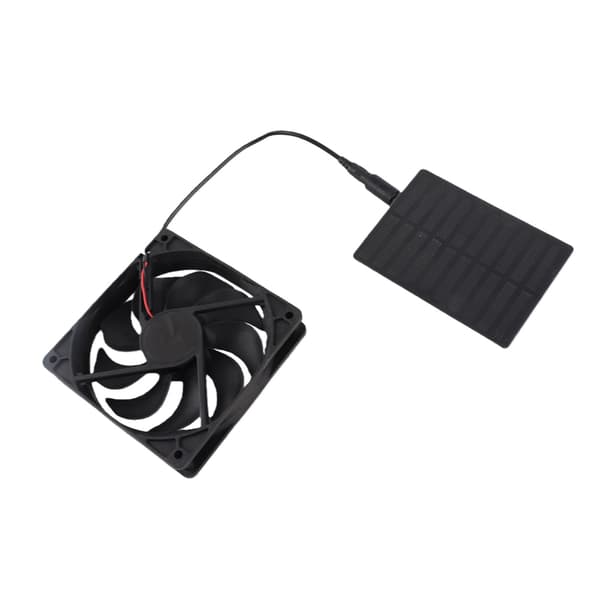 3W Solpanel Avgasventilator Kit för Badrum Husdjursbostad