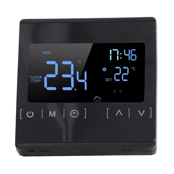 Programmerbar Digital Termostat Smart Touch Skærm Hjemmetermostat til Sveddampningsrum AC85V til 250V