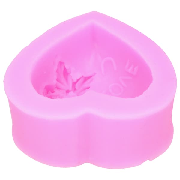 3D Hjerte Rose Silikoneform til DIY Kage, Chokolade, Sæbe & Lysfremstilling, Kærlighedsformet Bageform