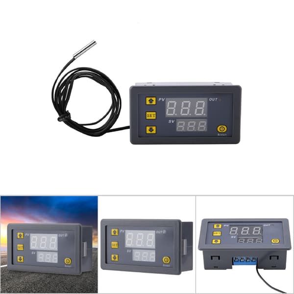 W3230 LED Digital Temperaturregulator Termostat Switch Sensor Måler (110-220V)