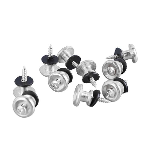Gitarrrem Låsknappar 10-pack Svampdesign Silver Universal Rempinne för Ukulele Bas Akustisk