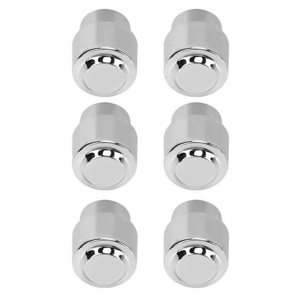 6 st gitarrfatbrytarspets 5-vägs rund retro plast silver elgitarr pickup brytarknopp