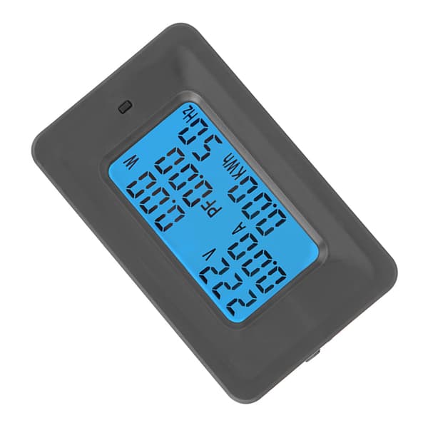 6 i 1 Digital LCD-mätare Spänning 110-250V Ström 100A Effektövervakningspanel med strömtransformator