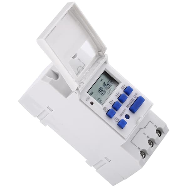 LCD Elektronisk Timerrelæ AC220V, 16 TIL/FRA Ugentligt Programmerbar, Digitalt Display