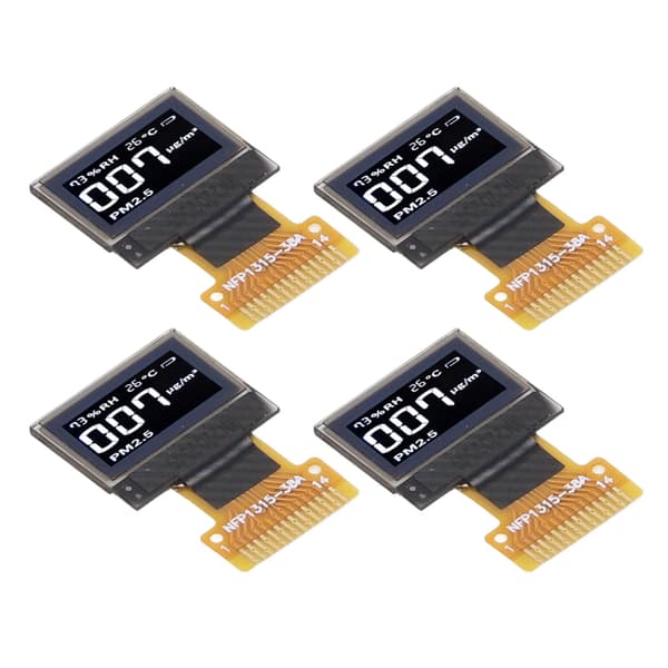 4 STK 0,49 tommer organisk lysemitterende diode displaymodul IIC-interface 64 x 32 14-bens displaymodul