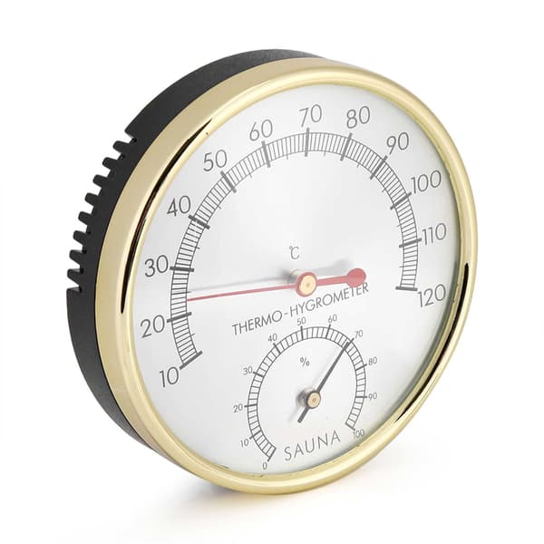 Metal Dial Indendørs Termometer Hygrometer Hygrotermometer Saunarum Tilbehør