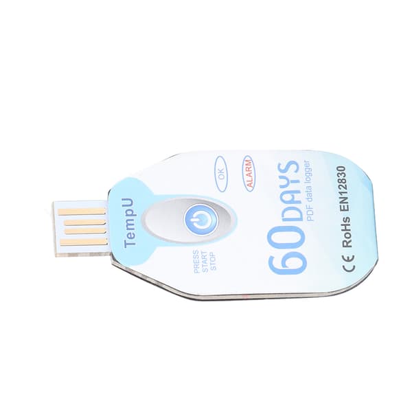 Mat temperaturinspelare Bärbar temperaturdatalogger PDF-rapport USB-driven datalogger