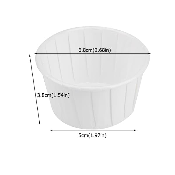 100 ST Mini Cupcakeformar Papper Runda Bakformar Muffinsformar Hemfest Bröllop#1