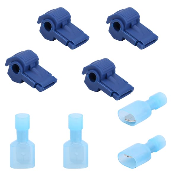 120 par TTap Quick Splice Wire Electrical Terminals Connectors Assortment Kit (Blå)