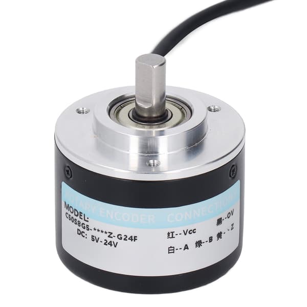 IP50 Inkrementel Encoder, 50 mm, 2-faset Roterende Aksel Encoder, 5-24V DC, 2000 PPR, til Automationskontrol