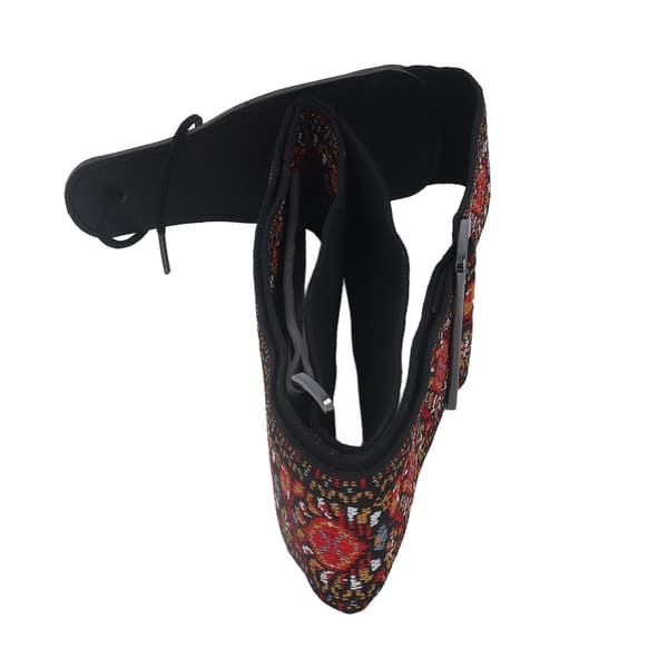 Broderad basgitarrrem Universal Extra Bred Kraftig Nylon Retro Vävd Justerbar 1 Styck