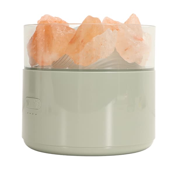 Krystal Salt Aroma Diffuser Lampe 200ML Farverig Multifunktionel Luftfugter DC5V til Hjemmet Grøn