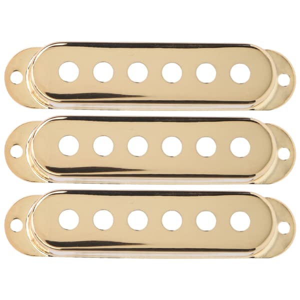 3-pack enkelspoliga pickup-kåpor mässing 48mm/50mm/52mm gitarrdelar för ST SQ elgitarr