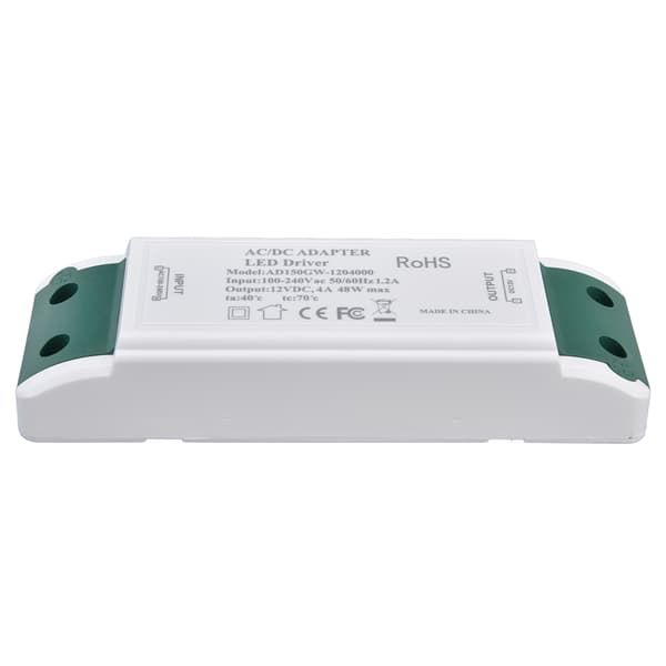 LED-strømdriver 12V DC 48W 4A Konstant Strømspændingsadapter 12V LED-strømtransformator AC100-240V