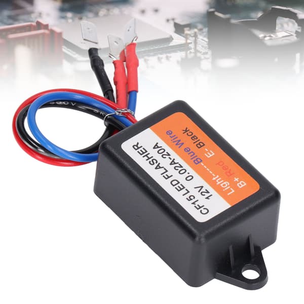 Blixtljusstyrenhet Bilblinkermodul LED-blinkrelä 12V 0.02‑20A