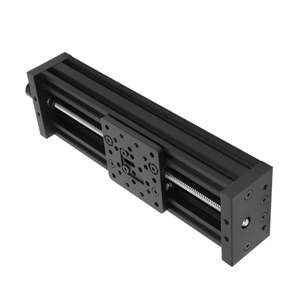 Skrueslæde Lineærbord Aluminiumlegering 3D-printer Graveringsmaskine Sort/Sølv Sort 300mm