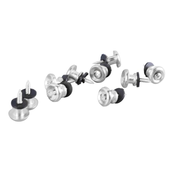 Gitarrrem Låsknappar 10-pack Svampdesign Silver Universal Rempinne för Ukulele Bas Akustisk