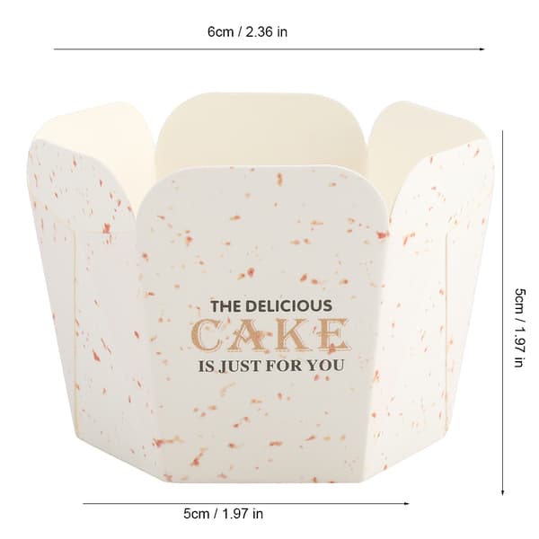 100 STK Mini Cupcakeforme Papir Runde Kagebagekopper Muffinsforme Hjemmefest Bryllup #3