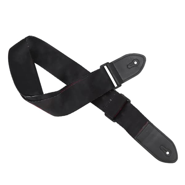 Justerbar gitarr axelrem med ändar i konstläder och plastspänne, mönstrad, 90-150 cm, för akustisk gitarr, 1 rem + 1 rep