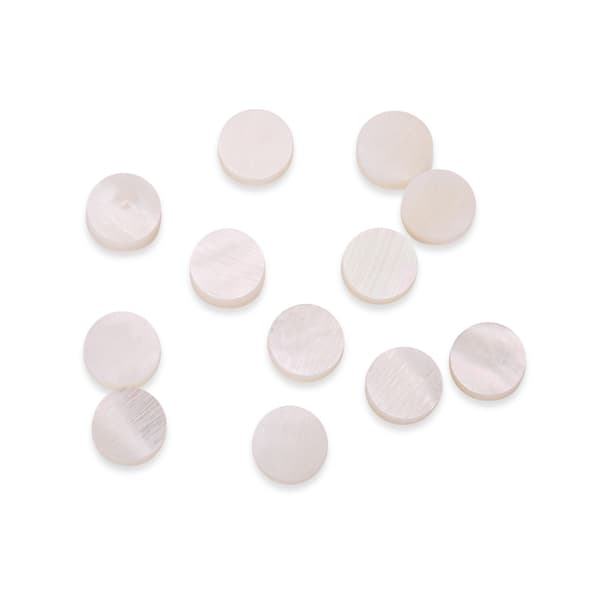 12 st greppbräda 6 mm inläggningsprickar markörer för gitarr ukulele bas mandolin banjo dekor
