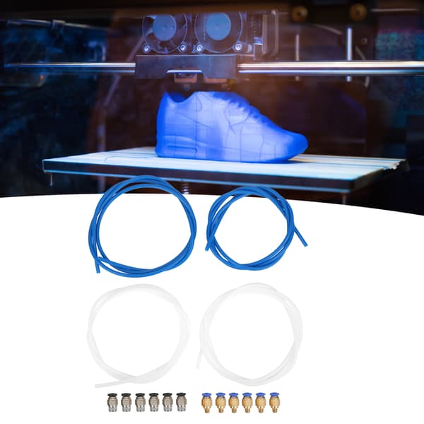 4 stk. PTFE-slange 6 stk. PC4M6-stik 6 stk. PC4M10-stik 3D-printertilbehør