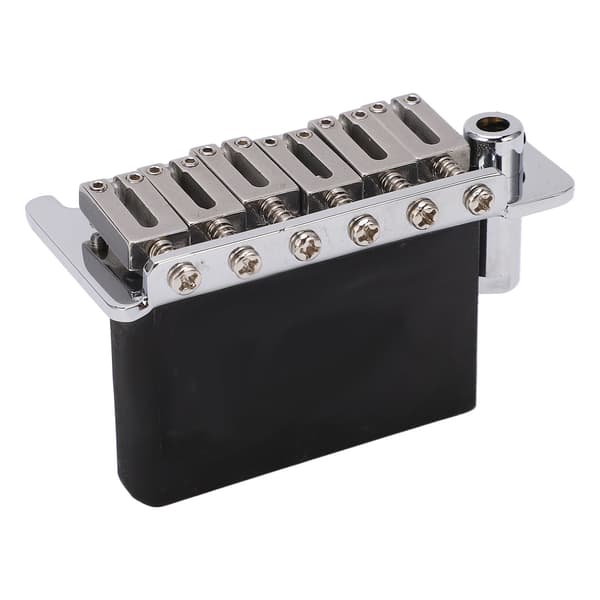 Metall Silver 6-strängad elgitarr Tremolosystem Stall Sadlar Set Reservdel Luthier Gitarrhårdvara 12-delar