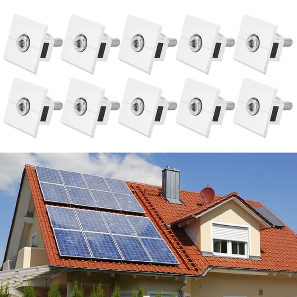 10 st solpanel mittklämmor vattentät montering aluminiumfäste monteringstillbehör