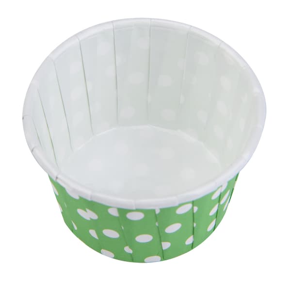 100 STK Mini Cupcakeforme Papir Runde Kagebageforme Muffinsforme Bryllup Hjem Grøn