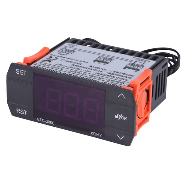 STC-3000 110V-220V Touch Digital Temperaturregulator Termostat Med Sensor (10A)