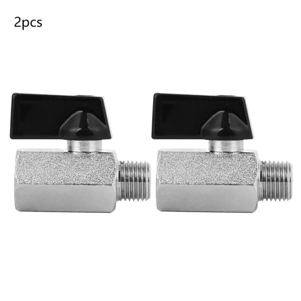 2st Mini Slipblästring Mässing Pneumatisk Kulventil Luftkompressor Ventiltillbehör G1/4in