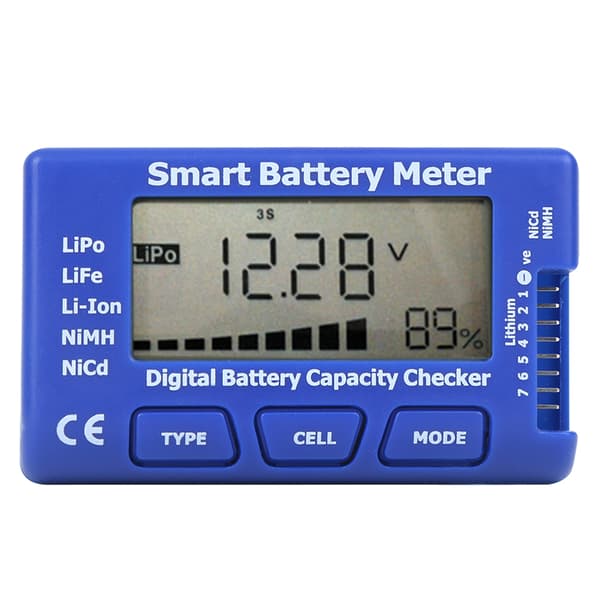 5-i-1 Intelligent Digital Batterimåler Batterikapacitetstester med LCD-display