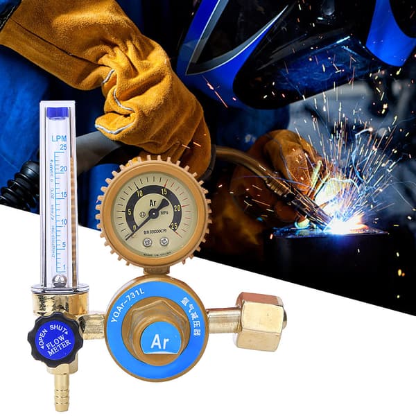 Argon CO2 Mig Tig Flowmåler Regulator Trykmåler Svejser Dele
