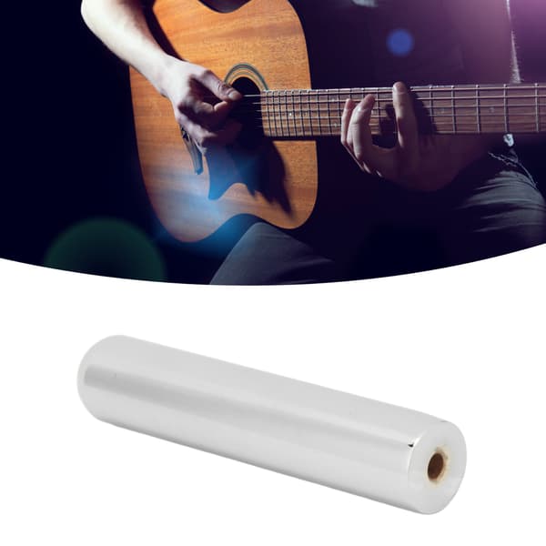 Rund metallgitarrslide-set Pro Tone Bar med 4 plektrum 1 ring silver för gitarr elgitarr stränginstrument