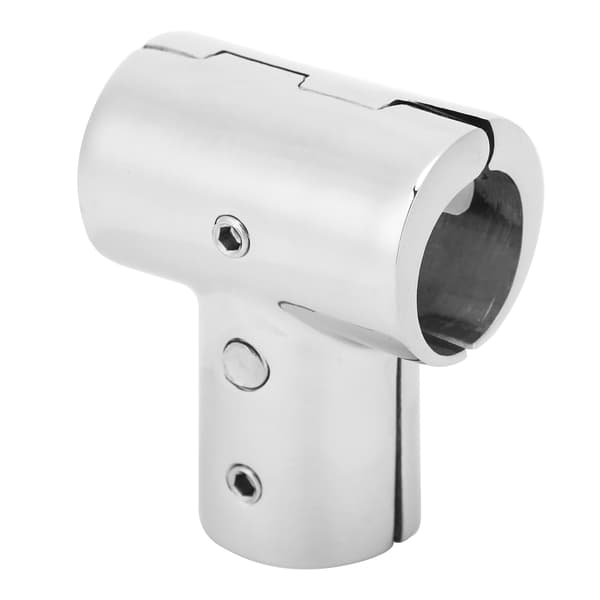 Rustfrit Stål 3-vejs T-stykke Union Fitting til Marine Rør, 22mm/0.9in Modhager Rørforbindelse, Båd VVS Tilbehør