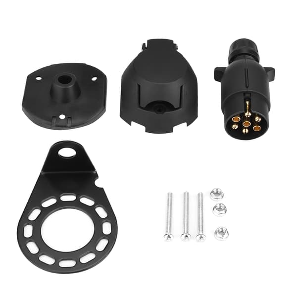 12V 7-vejs RV Trailer Stik Adapter Holder til Campingvogn Trækstang