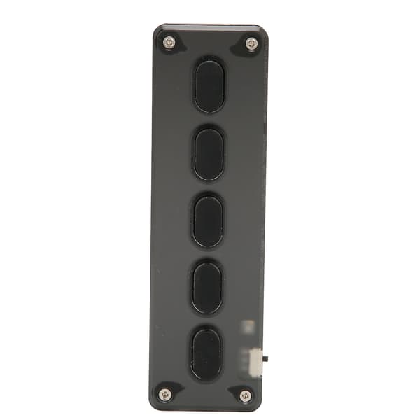 Programmerbar makropude 5-tast USB & Bluetooth Dual-Mode Mini Lydløs Silikone Brugerdefineret Gaming Tastatur Sort